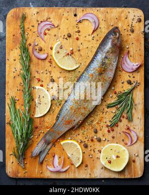poisson, épices, mulet, poissons, épices Banque D'Images