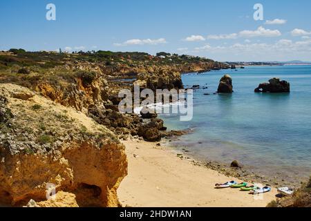 côte rocheuse, algarve, côtes rocheuses, algarve Banque D'Images