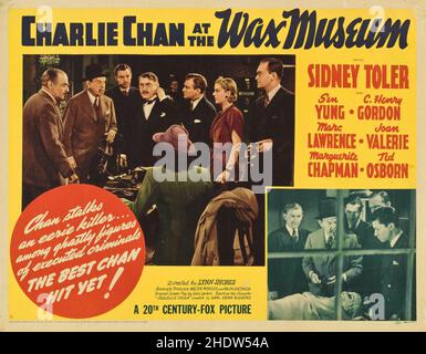 SIDNEY TOLER À CHARLIE CHAN AU MUSÉE DE CIRE (1940), DIRIGÉ PAR LYNN SHORES.Crédit: 20th CENTURY FOX / Album Banque D'Images