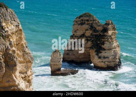 océan atlantique, littoral, algarve, océans atlantique, côtes,l'algarve Banque D'Images