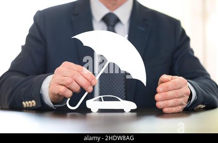 Symbole de couverture automatique par un agent général Banque D'Images