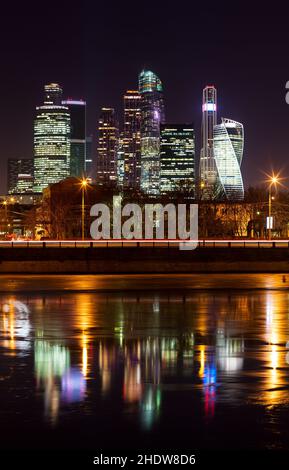 horizon, moscou, paysage urbain, paysages urbains, gratte-ciel,vaches musulmanes Banque D'Images