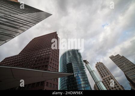 horizon, potsdamer platz, paysage urbain, paysages urbains, gratte-ciel,plateaux potsdamer Banque D'Images