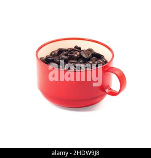 café, grains de café, cafés, grains de café Banque D'Images