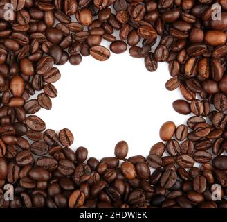 cadre, grains de café, cadres, grains de café Banque D'Images