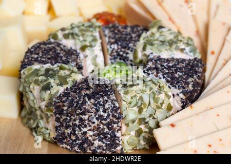 fromage à la crème, fromages à la crème Banque D'Images