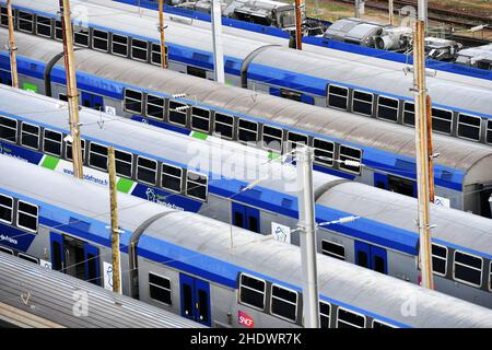 TER dans les hauts de France Gare Crossrail - Saint-Denis - France Banque D'Images