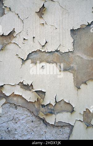 plâtre, écaillage, mur de maison, plâtre, murs Banque D'Images