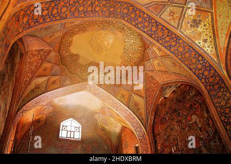 vault, art islamique, mosquée de jameh d'ispahan, vault, arts islamiques, mosquée de jameh, mosquée de jāmeh isfahān Banque D'Images