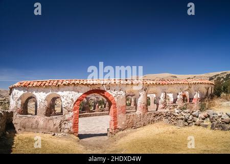 pérou, ruines, puno, perus, ruine,punos Banque D'Images