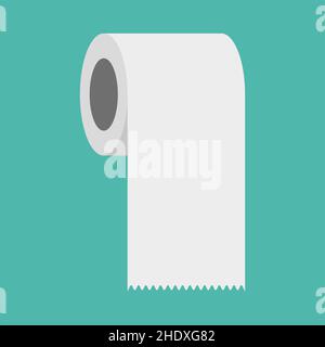 Illustration vectorielle d'un rouleau de papier toilette Illustration de Vecteur