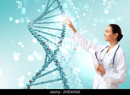 médecine, recherche génétique, adn, médicaments, recherche génétique,dnas Banque D'Images