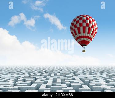 liberté, labyrinthe, solution, sortie, libertés,labyrinthes, rétroaction, résultat, solutions, sorties Banque D'Images