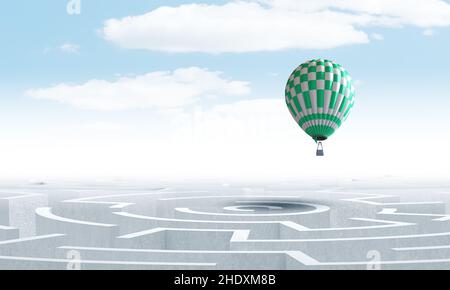 orientation, labyrinthe, solution, sortie, orientations,labyrinthes, rétroaction, résultat, solutions, sorties Banque D'Images