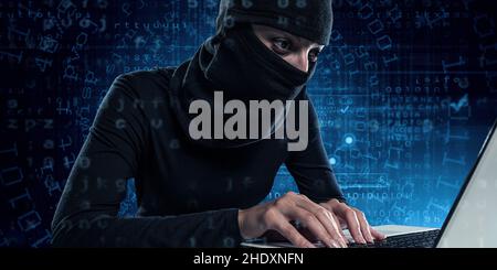 numérique, vol de données, codage, criminalité informatique, failles de sécurité,hacker, piratage, activiste, digitaux, vols de données,crimes informatiques Banque D'Images