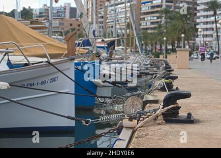 Palma, Mallorca, Espagne - octobre 8th 2021 : les navires sont en lixime dans le port Banque D'Images