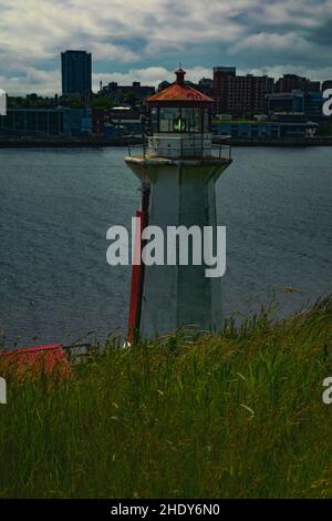 phare de l'île georges, à halifax, en nouvelle-écosse Banque D'Images