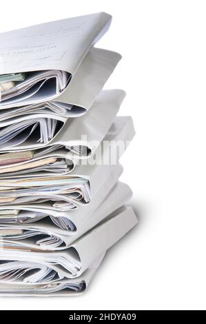 dossier, pile de fichiers, fichier, dossiers, piles de fichiers Banque D'Images