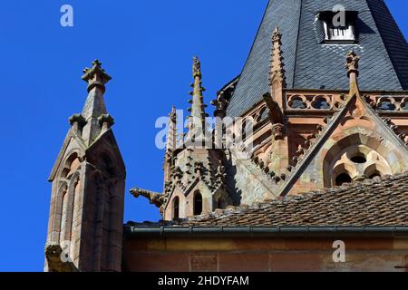 abbaye d'ichruch, wissembourg, st. pierre et paul, stiftskirches, wissembourgs, st. pierre et pauls Banque D'Images