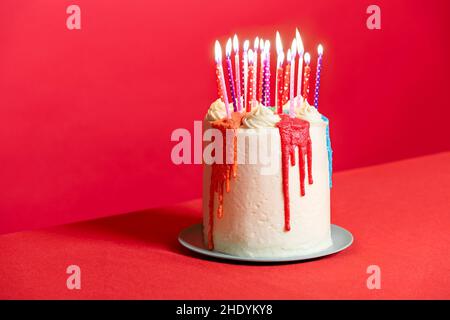 bougie, bougie, gâteau d'anniversaire, bougies, bougies, bougies,gâteaux d'anniversaire Banque D'Images