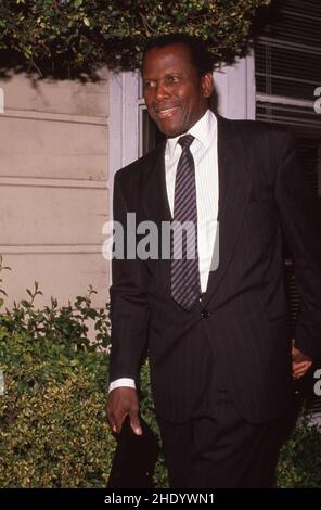 ***PHOTO** Sidney Poitier est décédé.Sidney Poitier 1989 crédit: Ralph Dominguez/MediaPunch crédit: MediaPunch Inc/Alay Live News Banque D'Images