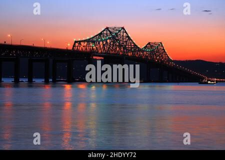 Vieux pont Tappan Zee Banque D'Images