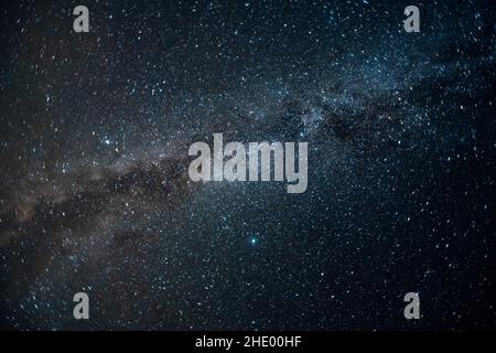 Belle photo du ciel pleine d'étoiles la nuit Banque D'Images