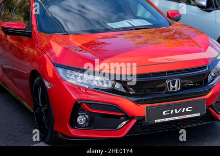 Galati, Roumanie - 15 septembre 2021 : Honda Civic 2021 Banque D'Images