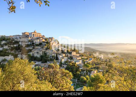 France, Vaucluse, Parc naturel régional du Luberon (Parc naturel régional du Luberon), Gordes, labellisés les plus Beaux villages de France (le plus beau Banque D'Images