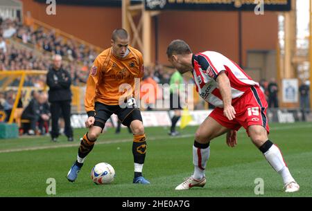 Footballeur Michael Killy Wolverhampton Wanderers / Southampton à Molineux 31/03/2007 Banque D'Images