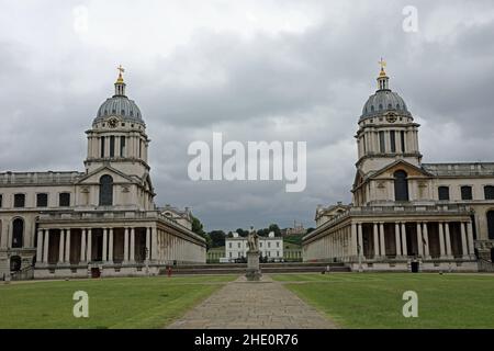 Ancien Royal Naval College De Greenwich À Londres Banque D'Images