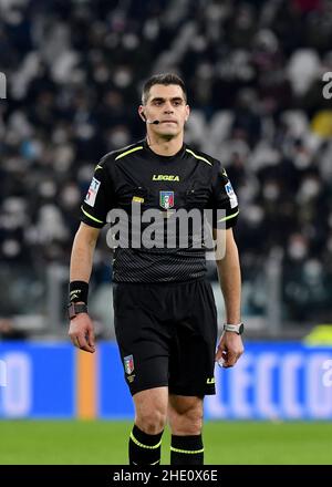 Turin, Italie.06th janvier 2022.Simone Sozza arbitre lors de la série Un match 2020/21 entre Juventus FC et Napoli SSC au stade Allianz le 06 janvier 2022 à Turin, Italie-photo ReporterTorino crédit: Agence de photo indépendante/Alamy Live News Banque D'Images