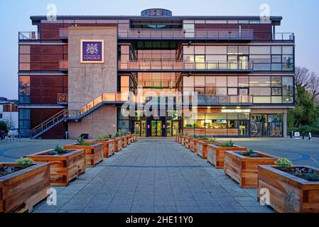 Royaume-Uni, Lincolnshire, Lincoln, Université de Lincoln, Minerva Building Banque D'Images