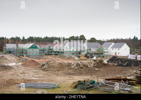 De nouveaux logements construisent des maisons pour une demande accrue d'acheteurs Banque D'Images