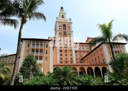 CORAL GABLES, FLORIDE, Etats-Unis, 14 MAI 2012 : détails architecturaux de l'hôtel Biltmore, Coral gables, Floride, etats-unis Banque D'Images