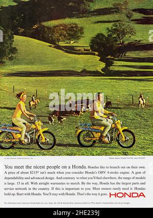 Juillet 1965, annonce du magazine « Playboy », États-Unis Banque D'Images