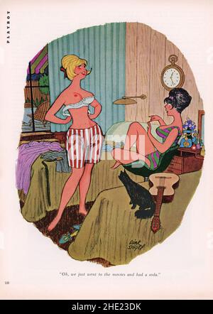 1965 juillet, bande dessinée du magazine « Playboy », États-Unis Banque D'Images