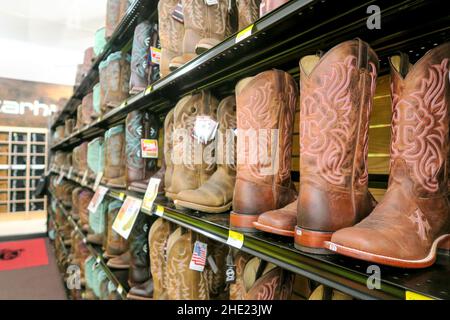 Ranch Gear à vendre, Western Outfitters Store, États-Unis Banque D'Images