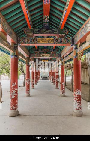 DUNHUANG, CHINE - 19 AOÛT 2018 : Pagode du cheval blanc à Dunhuang, province de Gansu, Chine Banque D'Images