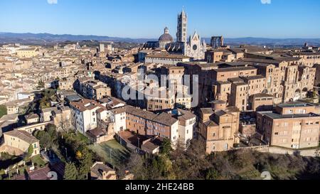 Duomo di Siena, Sienne, Toscane, Italie Banque D'Images