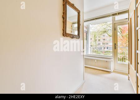 Intérieur de chambre de style minimaliste Banque D'Images