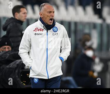 Turin, Italie.6th janvier 2022.Marco Domenichini pendant la série Un match Juventus Napoli au stade Allianz à Turin (Credit image: © Agnfoto/Pacific Press via ZUMA Press Wire) Banque D'Images