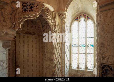 Loches, Château, Logis de Roi, Oratorium der Anne de Bretagne Banque D'Images