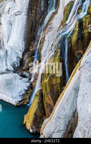 Shoshone Falls; Shoshone Falls Hydroelectric Project; Snake River Canyon; près de Twin Falls; Idaho; États-Unis Banque D'Images