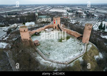 Château de Czersk, région de Mazovie, Pologne. Banque D'Images