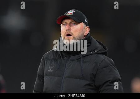 Ralph HasenhŸttl directeur de Southampton pendant le match Banque D'Images