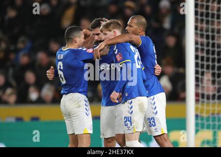 ALLAN, ANDRE GOMES, ANTHONY GORDON, HULL CITY FC V EVERTON FC, 2022 Banque D'Images