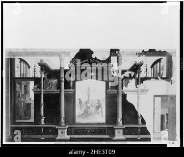 Rome. Fresques de chambre de Claudius Nero. Le palais de Caesars Banque D'Images