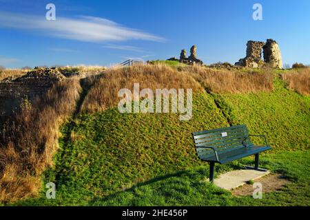 Royaume-Uni, Yorkshire de l'Ouest, Wakefield, ruines du château de Sandal Banque D'Images