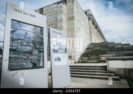 Belle vue sur le kiosque de Zepplin à Nuremberg en Allemagne Banque D'Images